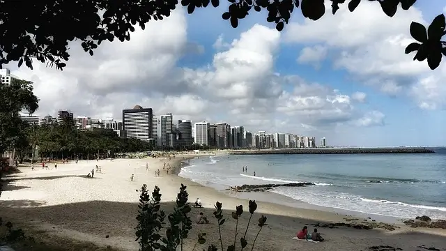 Foto da orla de Fortaleza